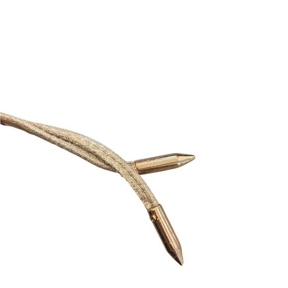 Lulus Glam Elegant Gold Faux Suede High Heel Sandals prom special event shoes - Picture 9 of 10